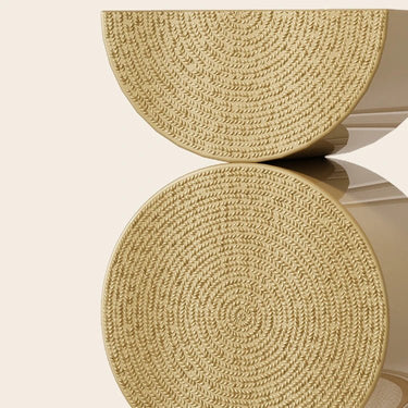 Round Gold Coffee Table – Sleek Modern Accent Furniture hch - 3099MUTUKISPACE