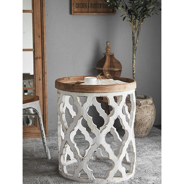 Elegant Coffee Table with Intricate Carved Design – Perfect for Stylish Interiors hdst - 4246MUTUKISPACE