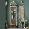 Freestanding Solid Wood Storage Rack with Modern Rustic Design hdst - 4310MUTUKISPACE