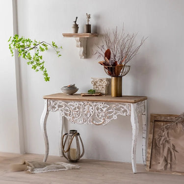 Vintage Carved TV Cabinet Elegant Living Room Decor hdst - 4317MUTUKISPACE