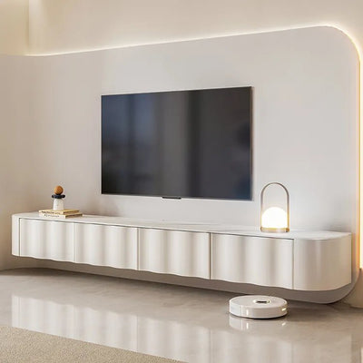 Sleek Marble TV Stand with Storage Drawers - Elegant Modern Design hfcjp - 4006MUTUKISPACE