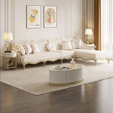 Luxurious Nappa Leather Sofa with Classic Elegant Design for Sophisticated Living Rooms hgl - 4331MUTUKISPACE