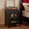 Stylish Beech Wood Cabinet with Tempered Glass and Multi - Layer Board for Modern Interiors hgl - 4354MUTUKISPACE