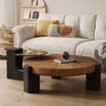 Stylish Multi - Layer Board and Tempered Glass Tea Table - Elegant Living Room Centerpiece hgnzj - 4327MUTUKISPACE