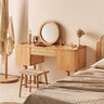 Handcrafted Natural Ash Wood Stool - Modern and Durable Seating Solution hjhms - 1040MUTUKISPACE