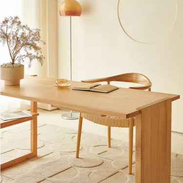 Elegant Natural Ash Wood Table - Perfect for Modern Interiors hjhms - 1051MUTUKISPACE