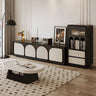 Elegant Beige and Black Coffee Table - Modern Design for Any Living Space hjl - 1191MUTUKISPACE