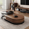 Stylish Brown - Black TV Cabinet for Modern Living Rooms hjl - 1214MUTUKISPACE