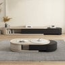 Stylish TV Cabinet with Black and White Sintered Stone Top - Modern Design hjl - 1216MUTUKISPACE