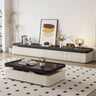 Stylish Black and White Pine Wood Coffee Table for Modern Living Spaces hjl - 1222MUTUKISPACE