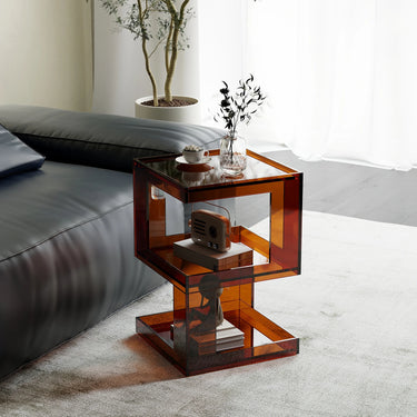 Acrylic Bedside Table – Modern Multi - Function Side Cabinet hjzjl - 5196MUTUKISPACE