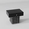 PU Leather & Wood Coffee Table with Ball Base – Versatile Storage Solution hjzjl - 5199MUTUKISPACE