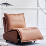 Elegant Dark Brown and Beige Recliner with Leathaire and Light Pine Wood Frame hksc - 975MUTUKISPACE