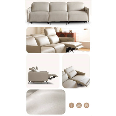 Stylish Gray Faux Leather Sofa with Pine Wood Frame – Modern Comfort & Elegance for Your Living Space hksc - 984MUTUKISPACE