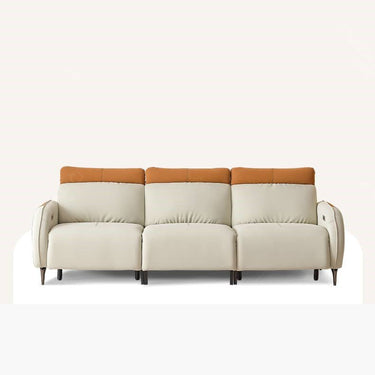 Luxurious Beige Faux Leather Sofa with Elegant Pine Wood Frame hksc - 986MUTUKISPACE