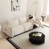 Modern Stylish Sofa - Beige, Gray & Green Cushions with Black Pine Wood Frame hksc - 990MUTUKISPACE