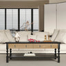 Elegant Ash Wood Tea Table - Stylish Multi - Layer Design for Modern Living Rooms hld - 4477MUTUKISPACE