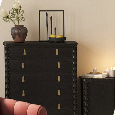 Sleek Ash Wood Cabinet with Elegant Gold Accents for Modern Living Spaces hld - 4479MUTUKISPACE