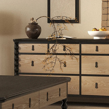 Stylish Ash Wood Multi - Layer Cabinet with Modern Design hld - 4482MUTUKISPACE