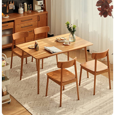 Stunning Cherry Wood Table with Natural Wood Finish - Perfect for Your Home hldmz - 703MUTUKISPACE