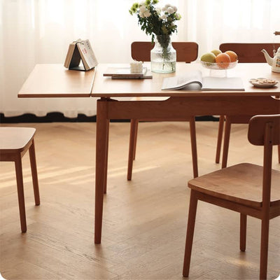 Exquisite Cherry Wood Natural Finish Table - Plywood Construction
