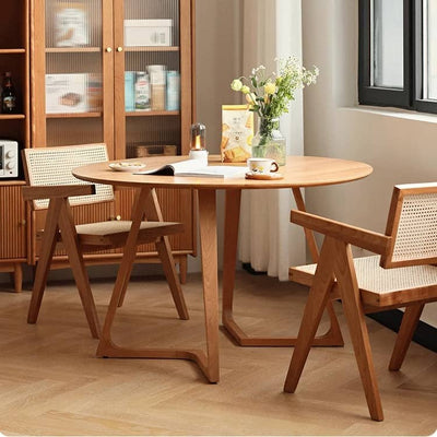 Cherry Wood Table - Exquisite Natural Wood Finish