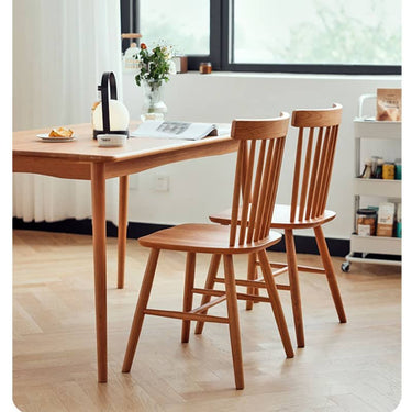 Elegant Cherry Wood Chair in Natural Finish – Timeless Design for Any Space hldmz - 715MUTUKISPACE