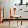 Elegant Natural Cherry Wood Chair for Timeless Home Décor hldmz - 718MUTUKISPACE