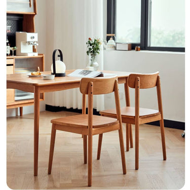 Elegant Natural Cherry Wood Chair for Timeless Home Décor hldmz - 718MUTUKISPACE