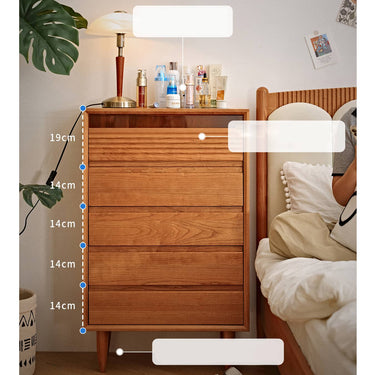 Elegant Cherry Wood Glass Cabinet - Natural Finish for Sophisticated Home Decor hldmz - 730MUTUKISPACE