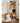 Elegant Cherry Wood Storage Rack with Glass Acrylic Accents – Durable & Stylish Organizer hldmz - 738MUTUKISPACE