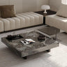 Modern Coffee Table - Ceramic Sintered Stone & Tempered Glass Design for Living Room hlkwd - 4115MUTUKISPACE