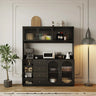 Modern Glass Display Cabinet with Storage for Kitchen and Dining Room hlxl - 4401MUTUKISPACE