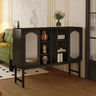 Sleek Modern Cabinet with Multi - layer Board, Glass & Aluminum Alloy Design for Stylish Storage hlxl - 4415MUTUKISPACE