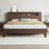 Sturdy and Versatile Pine - Brown Rubber Wood Bed Frame hmak - 238MUTUKISPACE