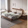 Luxurious Bed Frame in Brown Rubber Wood and Pine - Sturdy & Elegant Design hmak - 240MUTUKISPACE