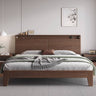 Stunning Bed Frame in Rich Brown Rubber Wood and Pine - Elegant Bedroom Upgrade hmak - 242MUTUKISPACE