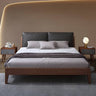 Eco - Friendly Brown Rubber Wood Pine Natural Bed Frame hmak - 243MUTUKISPACE