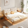 Natural Wooden Bed Frame - Rubber Wood & Pine Finish for a Timeless Look hmak - 244MUTUKISPACE