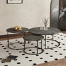Nesting Coffee Table Set – Acrylic & Stainless for Modern Living Rooms hmsf - 4668MUTUKISPACE