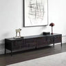 Acrylic TV Cabinet – Solid Wood Base with Intricate Modern Pattern hmsf - 4671MUTUKISPACE