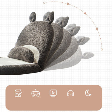 Stylish Dark Gray Sofabed with Pink Latex Cushions and Cozy Berber Fleece Upholstery hmy - 1061MUTUKISPACE