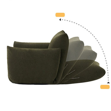 Stylish Beige Green Chenille floor chair – Luxurious Comfort for Your Living Room hmy - 1076MUTUKISPACE