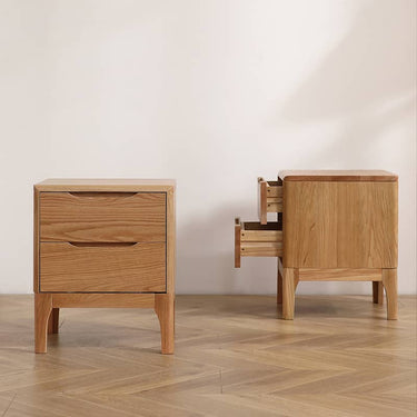 Elegant Oak Wood Bedside Cupboard - Natural Finish for Stylish Bedrooms hmzj - 799MUTUKISPACE