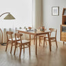 Stunning Red Oak Table in Natural Wood Finish – Perfect for Modern Homes hmzj - 804MUTUKISPACE