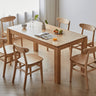 Elegant Red Oak Natural Wood Table - Perfect Addition to Your Home Decor hmzj - 805MUTUKISPACE