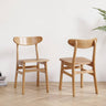 Stunning Oak Wood Chair in Natural Finish – Enhance Your Home Décor hmzj - 806MUTUKISPACE