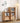 Elegant Oak Wood Glass Cabinet - Natural Finish for Timeless Style hmzj - 811MUTUKISPACE
