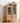Elegant Oak Wood Cabinet with Glass Doors and Copper Metal Accents – Stylish Home Storage Solution hmzj - 813MUTUKISPACE