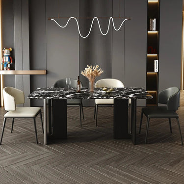Faux Leather Dining Chair – Sleek Modern Seating hny - 5231MUTUKISPACE